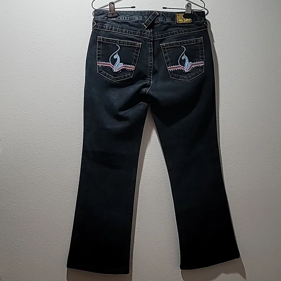 COPY - BABY PHAT BOOTCUT VINTAGE 90's HIP HOP Y2K DARK WASH DENIM BLUE JEANS JU… - Picture 15 of 16